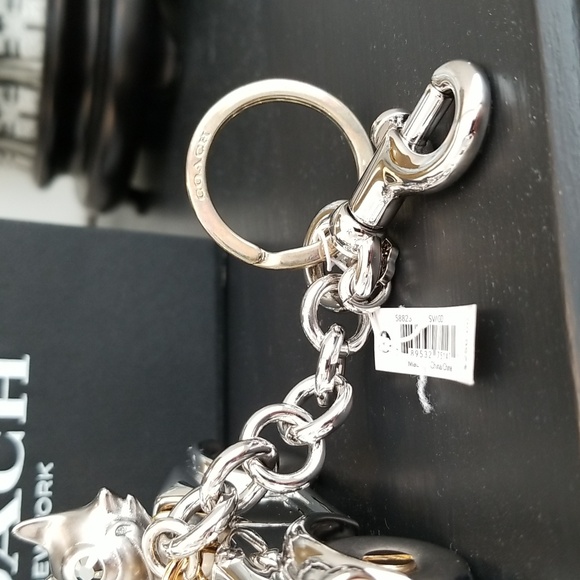 RARE COACH FELIX THE CAT BAG CHARM, KEYCHAIN NWT - Picture 7 of 12